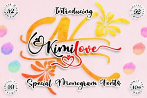 Kimilove // Monogram Script Font