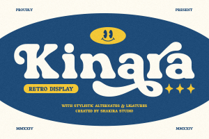 Kinara – Retro Serif Font