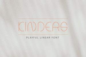 Kinders – Thin Linear Font