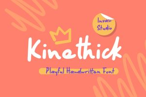 Kinethick | Playful Font