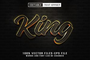 King Golden Text – Editable Text Effect