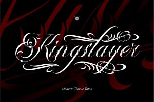King Slayer Tattoo Font | Blackletter Chicano font