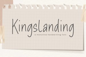Kingslanding Monoline Handwriting Font TT