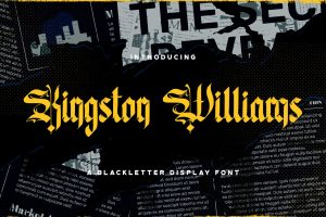 Kingston Williams – Blackletter Font