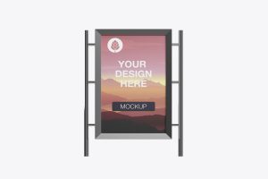 Kiosk Advertisement Mockup
