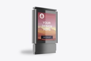 Kiosk Advertisement Mockup