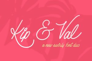 Kip & Val Script Font Duo