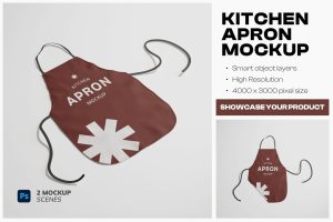 Kitchen Apron Mockup