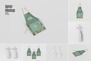 Kitchen Apron mockup Set