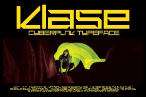 Klase – Cyberpunk Font