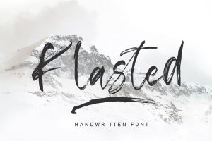 Klasted Brush Font