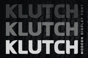 Klutch – Modern Display Font