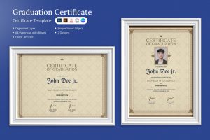 Kolaha –  Graduation Certificate & Canva Template