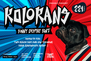 Kolorans – Funny Display Font