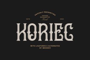 Koriec – Modern Blackletter Font