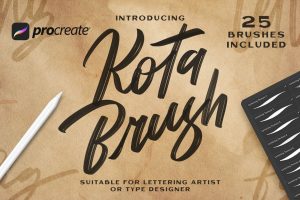 Kota Brush Lettering –  Procreate Brush