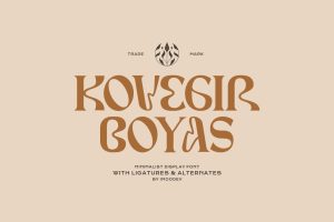Kovegir Boyas – Modern Cursive Font