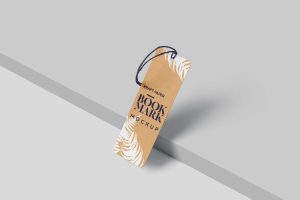Kraft Paper Bookmark Mockups