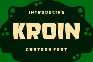 Kroin – Cartoon Font