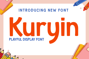 Kuryin | Playful Font Display