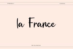 La france – rustic font
