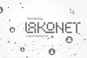 Lakonet – Digital Display Font