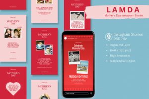 Lamda – Mother&apos;s Day Instagram Story & Canva Templ