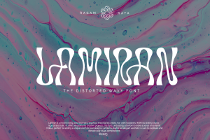 Lamiran – Distorted Wavy Font