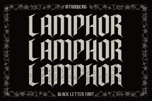 Lamphor – Black Letter Font