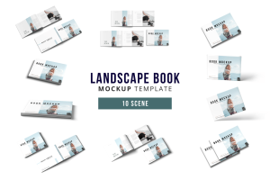Landscape Book Mockup