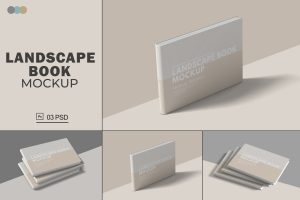 Landscape Book Mockup