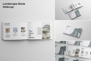 Landscape Book Mockup