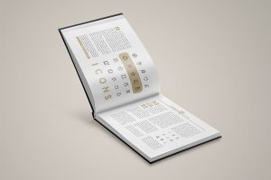 Landscape Book Mock-Up Set 2