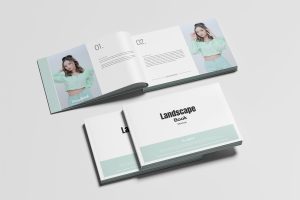 Landscape Book Mockup V.2