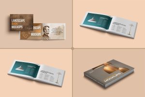 Landscape Book Mockups