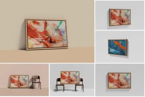 Landscape Float Canvas Mockup
