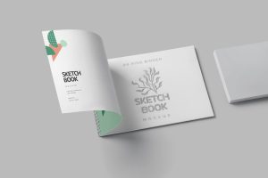 Landscape Spiral Sketch Book Mockups