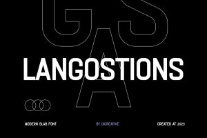 Langostions Modern Slab Font