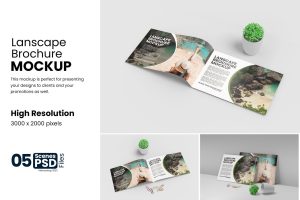 Lanscape Brochure Mockup