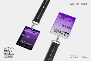 Lanyard Badge Mockup