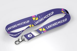 Lanyard Id Card Holder Logo Mockup