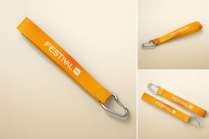 Lanyard Id Card Ribbon Mockup Set