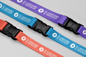 Lanyard Ribbon Logo Branding Mockup