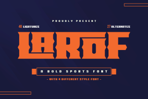 LAROF | Athletic Font