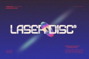 Laser Disc – Vegas Scifi Logo Font