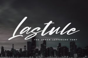 Lastule – The Urban Lettering Font
