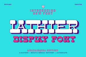 Lathier – Display Font