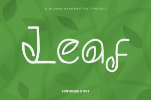Leaf – Modern Handwritten Typeface