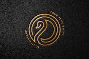 Leather Foil Stamp Mockup
