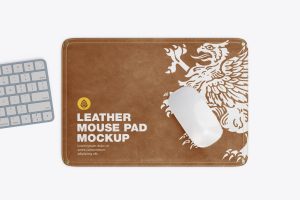 Leather Mouse Pad Mockup